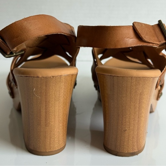 Korks Berengo Wood Heel Sandals Size 8M - Picture 6 of 10